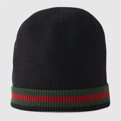 gucci knit wool web hat|Gucci beanies.